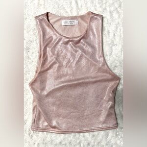 MUY MUY Shimmering Pale Pink Tank Top
